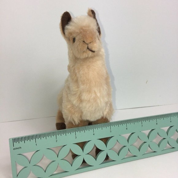 Douglas Plush Golden Llama Jasper 1525 Stuffed Animal 2017 Tan Brown 8" Cuddle - Picture 10 of 12